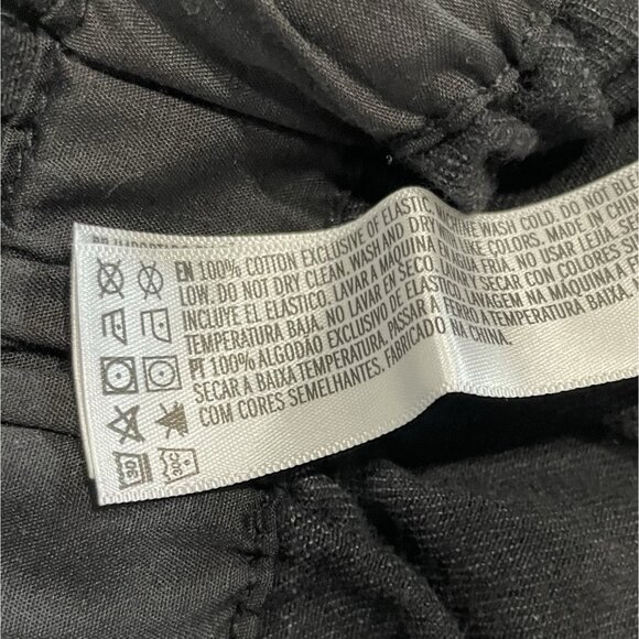 Forever 21 Jeans Womens M Black Paper Bag High Waist Dark Wash Baggy 90s Style - Picture 6 of 6